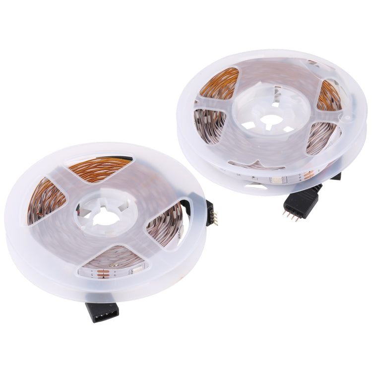 2pcs Bare Board 5050 SMD RGB LED Rope Light, 30 LED/m, Length: 5m, 12V 2A 100-240V, with 24 Keys Doodle Controller (AU Plug)