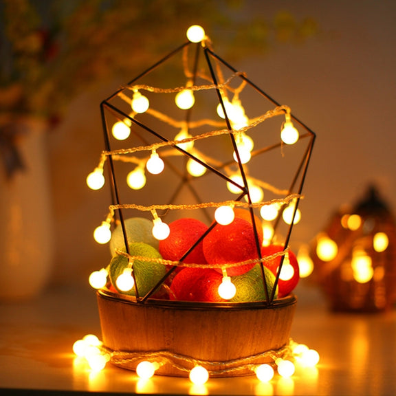 4m LED Decoration Light, 40 LEDs 3 x AA Batteries Powered String Light with 3-Modes, DC 4.5V(Warm White)