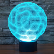 Brain Style 3D Touch Switch Control LED Light , 7 Color Discoloration Creative Visual Stereo Lamp Desk Lamp Night Light