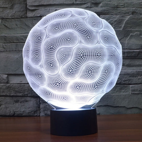 Brain Style 3D Touch Switch Control LED Light , 7 Color Discoloration Creative Visual Stereo Lamp Desk Lamp Night Light