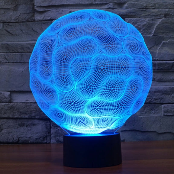 Brain Style 3D Touch Switch Control LED Light , 7 Color Discoloration Creative Visual Stereo Lamp Desk Lamp Night Light