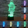 Santa Claus Style 3D Touch Switch Control LED Light , 7 Color Discoloration Creative Visual Stereo Lamp Desk Lamp Night Light - free shipping - PMC TechLife - Order now!
