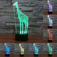 Giraffe Style 3D Touch Switch Control LED Light , 7 Color Discoloration Creative Visual Stereo Lamp Desk Lamp Night Light - Novelty Lighting by PMC TechLife | Online Shopping South Africa | PMC TechLife | Buy Now Pay Later Mobicred