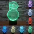 Snowman Style 3D Touch Switch Control LED Light , 7 Color Discoloration Creative Visual Stereo Lamp Desk Lamp Night Light - Novelty Lighting by PMC TechLife | Online Shopping South Africa | PMC TechLife | Buy Now Pay Later Mobicred