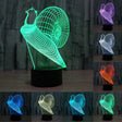 Snail Style 3D Touch Switch Control LED Light , 7 Color Discoloration Creative Visual Stereo Lamp Desk Lamp Night Light - Novelty Lighting by PMC TechLife | Online Shopping South Africa | PMC TechLife | Buy Now Pay Later Mobicred