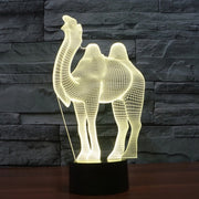 Camel Style 3D Touch Switch Control LED Light , 7 Color Discoloration Creative Visual Stereo Lamp Desk Lamp Night Light