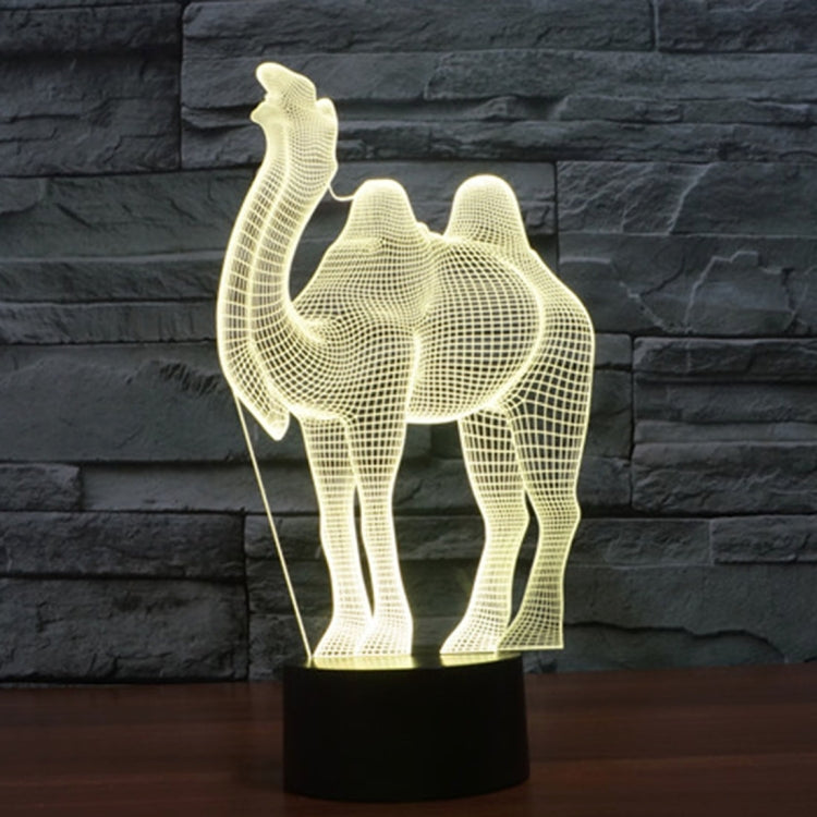 Camel Style 3D Touch Switch Control LED Light , 7 Color Discoloration Creative Visual Stereo Lamp Desk Lamp Night Light