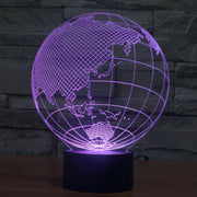 Asia Style 3D Touch Switch Control LED Light , 7 Color Discoloration Creative Visual Stereo Lamp Desk Lamp Night Light