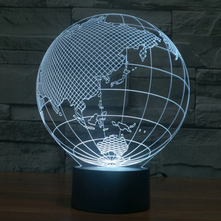 Asia Style 3D Touch Switch Control LED Light , 7 Color Discoloration Creative Visual Stereo Lamp Desk Lamp Night Light