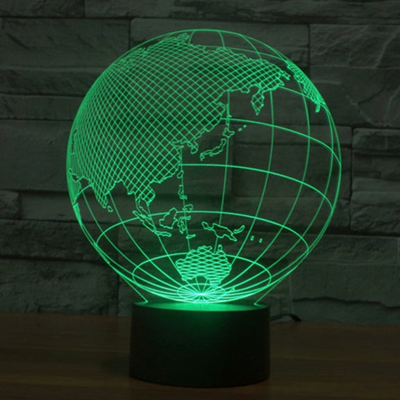 Asia Style 3D Touch Switch Control LED Light , 7 Color Discoloration Creative Visual Stereo Lamp Desk Lamp Night Light