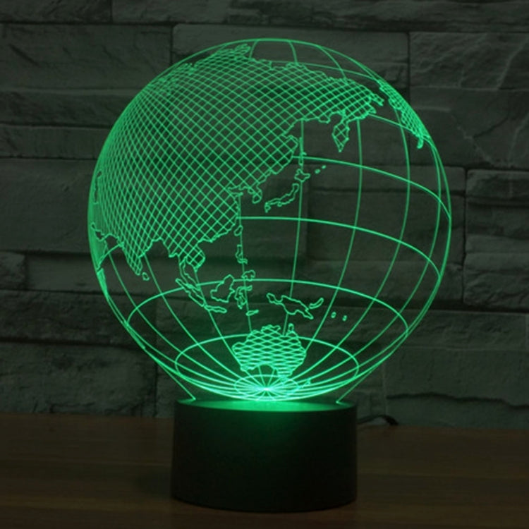 Asia Style 3D Touch Switch Control LED Light , 7 Color Discoloration Creative Visual Stereo Lamp Desk Lamp Night Light