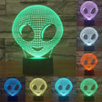 Alien Style 3D Touch Switch Control LED Light , 7 Color Discoloration Creative Visual Stereo Lamp Desk Lamp Night Light - Novelty Lighting by PMC TechLife | Online Shopping South Africa | PMC TechLife | Buy Now Pay Later Mobicred