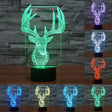 Elaphurus Davidianus Style 3D Touch Switch Control LED Light , 7 Color Discoloration Creative Visual Stereo Lamp Desk Lamp Night Light - Novelty Lighting by PMC TechLife | Online Shopping South Africa | PMC TechLife | Buy Now Pay Later Mobicred