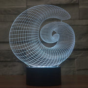 Abstract Style 3D Touch Switch Control LED Light , 7 Color Discoloration Creative Visual Stereo Lamp Desk Lamp Night Light