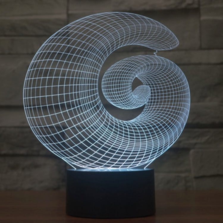 Abstract Style 3D Touch Switch Control LED Light , 7 Color Discoloration Creative Visual Stereo Lamp Desk Lamp Night Light