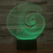 Abstract Style 3D Touch Switch Control LED Light , 7 Color Discoloration Creative Visual Stereo Lamp Desk Lamp Night Light