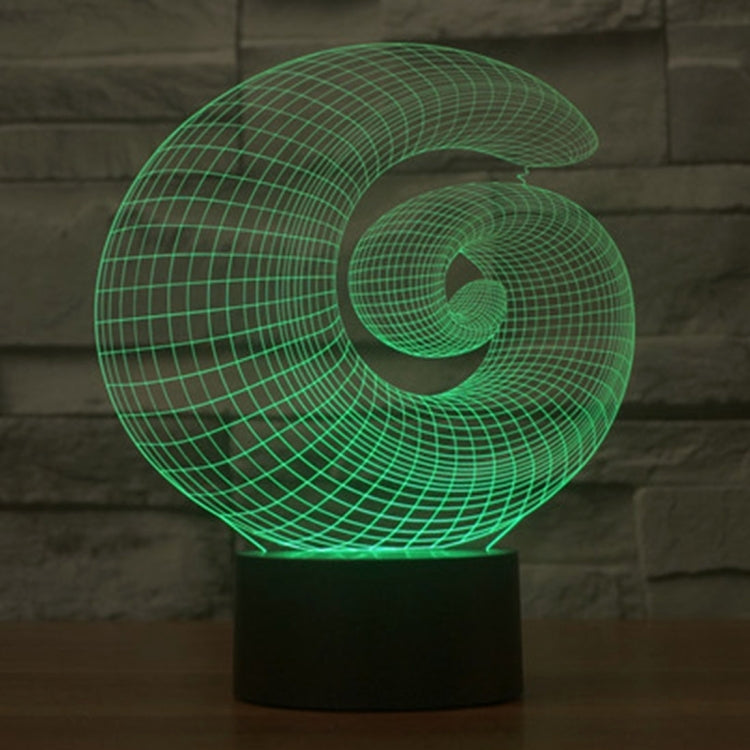 Abstract Style 3D Touch Switch Control LED Light , 7 Color Discoloration Creative Visual Stereo Lamp Desk Lamp Night Light