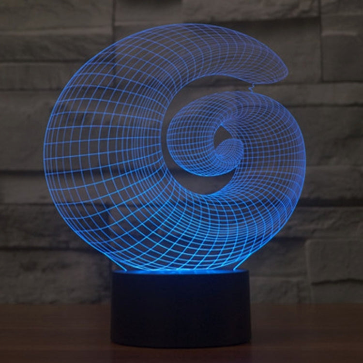 Abstract Style 3D Touch Switch Control LED Light , 7 Color Discoloration Creative Visual Stereo Lamp Desk Lamp Night Light