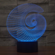 Abstract Style 3D Touch Switch Control LED Light , 7 Color Discoloration Creative Visual Stereo Lamp Desk Lamp Night Light