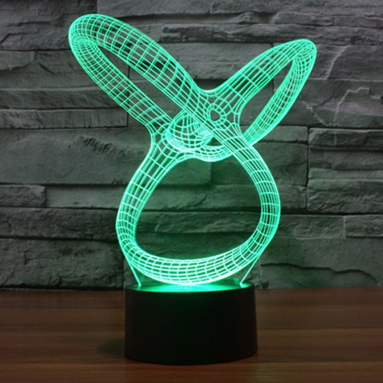 Abstract Style 3D Touch Switch Control LED Light , 7 Color Discoloration Creative Visual Stereo Lamp Desk Lamp Night Light