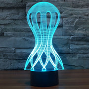 Acaleph Style 3D Touch Switch Control LED Light , 7 Color Discoloration Creative Visual Stereo Lamp Desk Lamp Night Light