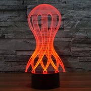 Acaleph Style 3D Touch Switch Control LED Light , 7 Color Discoloration Creative Visual Stereo Lamp Desk Lamp Night Light