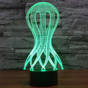 Acaleph Style 3D Touch Switch Control LED Light , 7 Color Discoloration Creative Visual Stereo Lamp Desk Lamp Night Light