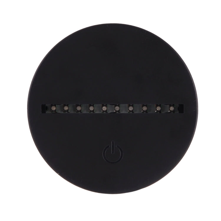 Headset Shape 3D Touch Switch Control LED Light , 7 Colour Discoloration Creative Visual Stereo Lamp Desk Lamp Night Light