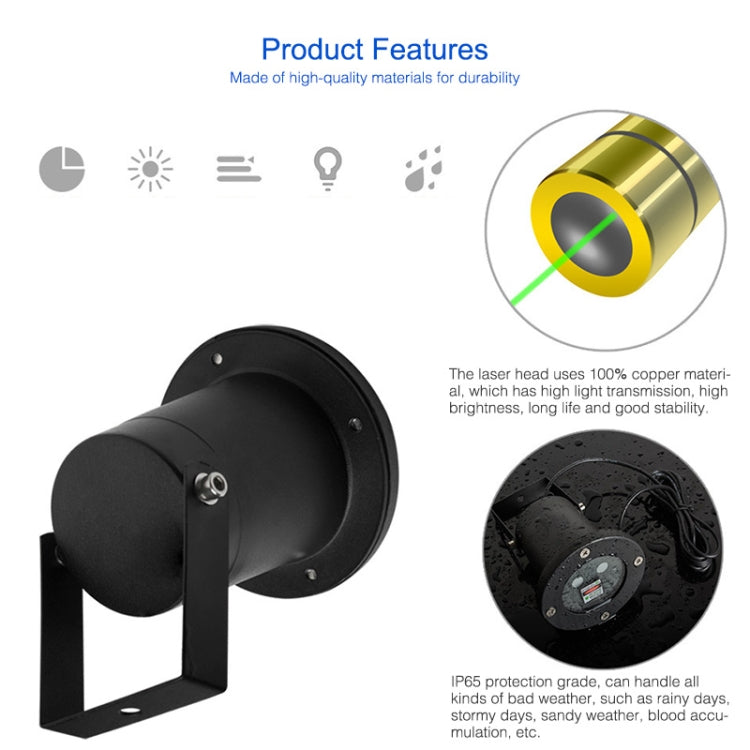 Rotatable USB Charging Projection Light Double Hole Laser Stage Light