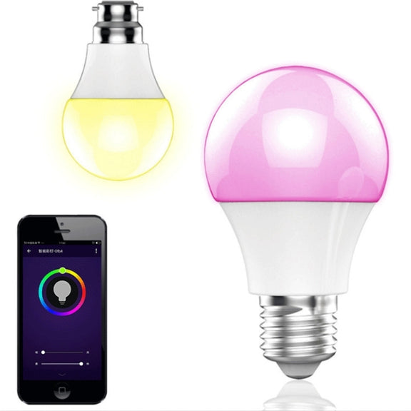 E26 / E27 Port 10W RGB+White Light LED WiFi Smart Light Bulb , Works with Alexa Echo & Google Home, Effective Control Distance: 50m, AC 110V