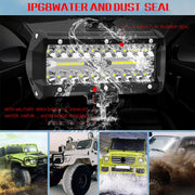 7 inch 30W 3000LM 6000K LED Strip Lamp Working Refit Off-road Vehicle Roof Strip Light
