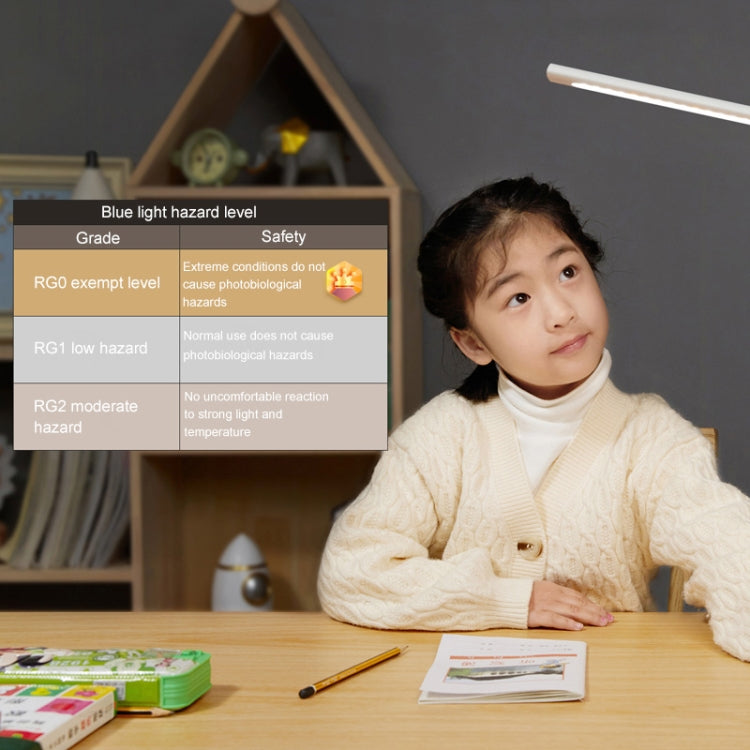 Original Huawei Smart OPPLE 2S LED Desk Lamp Folding Adjust Reading Table Lamp Brightness Lights, Support HUAWEI HiLink, US Plug(White)