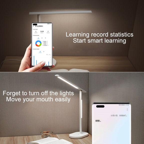 Original Huawei Smart OPPLE 2S LED Desk Lamp Folding Adjust Reading Table Lamp Brightness Lights, Support HUAWEI HiLink, US Plug(White)
