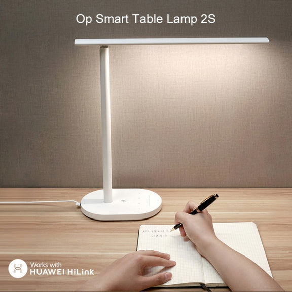 Original Huawei Smart OPPLE 2S LED Desk Lamp Folding Adjust Reading Table Lamp Brightness Lights, Support HUAWEI HiLink, US Plug(White)