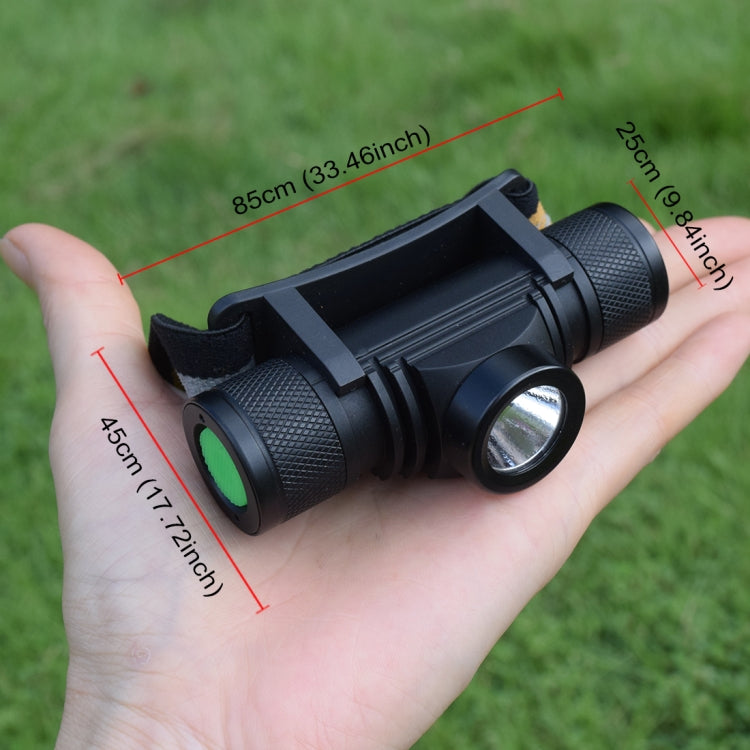 D20 5W XML-2 IPX6 Water-resistant Headband Light, 1200 LM USB Charging Rotate Focus Outdoor LED Headlight