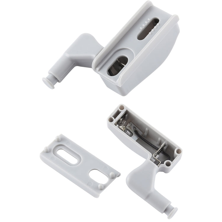 10 PCS 0.3W Universal Inner Hinge LED Sensor lamp Cupboard 3 LEDs Night light Auto ON/OFF Bulb(White Light)
