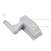 10 PCS 0.3W Universal Inner Hinge LED Sensor lamp Cupboard 3 LEDs Night light Auto ON/OFF Bulb(White Light)