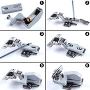 10 PCS 0.3W Universal Inner Hinge LED Sensor lamp Cupboard 3 LEDs Night light Auto ON/OFF Bulb(White Light)
