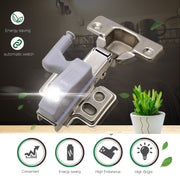 10 PCS 0.3W Universal Inner Hinge LED Sensor lamp Cupboard 3 LEDs Night light Auto ON/OFF Bulb(White Light)