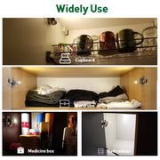 10 PCS 0.3W Universal Inner Hinge LED Sensor lamp Cupboard 3 LEDs Night light Auto ON/OFF Bulb(White Light)