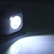White Light Mini Human Body Motion Induction Ceiling Night Light , Porch Wall Lamps for Cabinets / Bedroom / Bathroom / Living Room, Sensor Distance: 2-3m(Black)