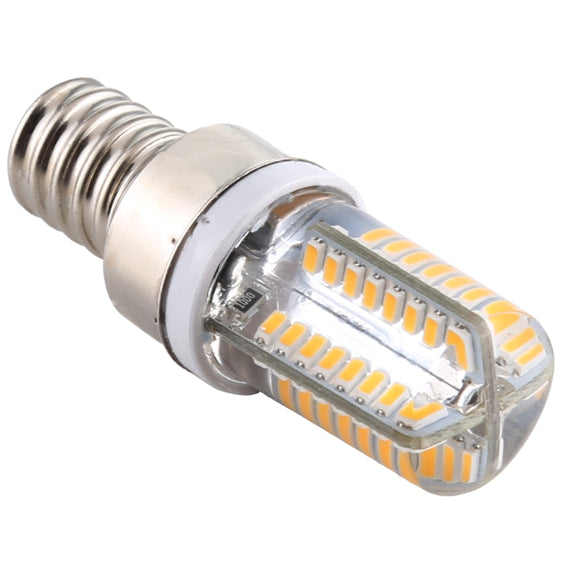 E12 SMD 3014 64 LEDs Dimmable LED Corn Light, AC 220V (Warm White)