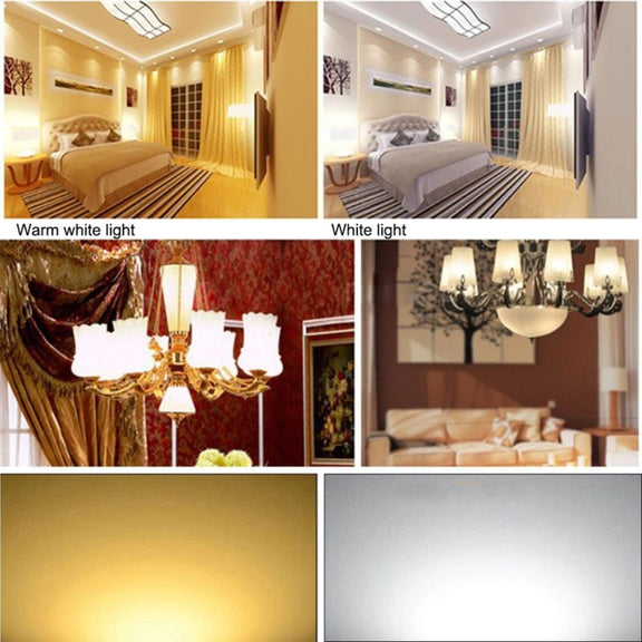 E12 SMD 3014 64 LEDs Dimmable LED Corn Light, AC 220V (Warm White)