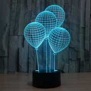 Balloon Style 3D Touch Switch Control LED Light , 7 Color Discoloration Creative Visual Stereo Lamp Desk Lamp Night Light