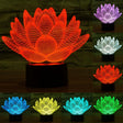 Lotus Style 3D Touch Switch Control LED Light , 7 Color Discoloration Creative Visual Stereo Lamp Desk Lamp Night Light - Novelty Lighting by PMC TechLife | Online Shopping South Africa | PMC TechLife | Buy Now Pay Later Mobicred