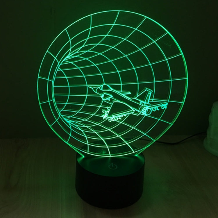 Time Machine Style 3D Touch Switch Control LED Light , 7 Color Discoloration Creative Visual Stereo Lamp Desk Lamp Night Light