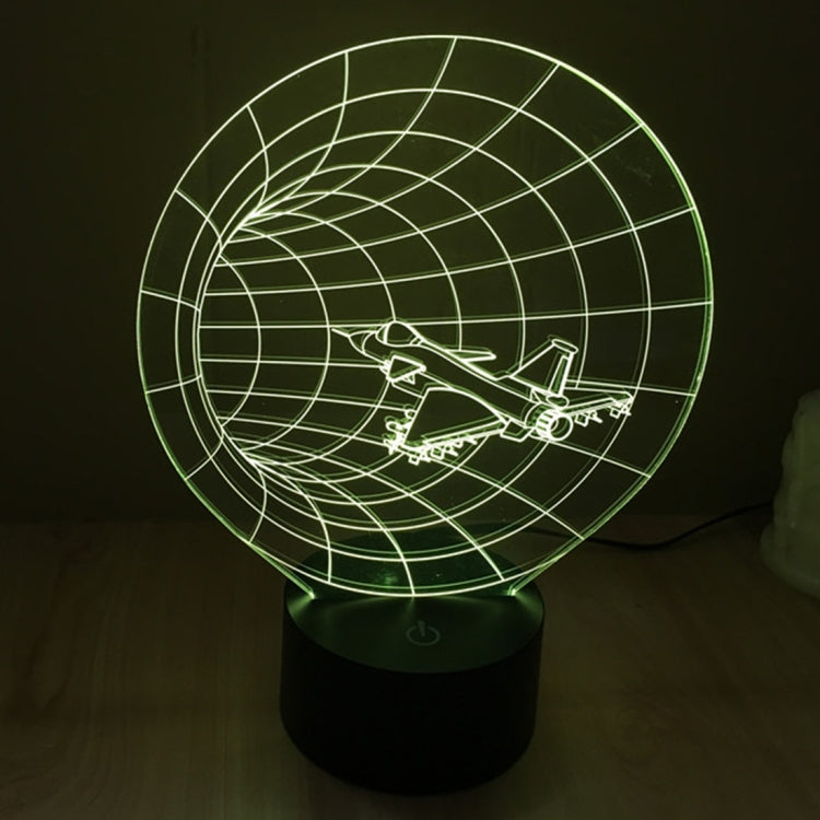 Time Machine Style 3D Touch Switch Control LED Light , 7 Color Discoloration Creative Visual Stereo Lamp Desk Lamp Night Light