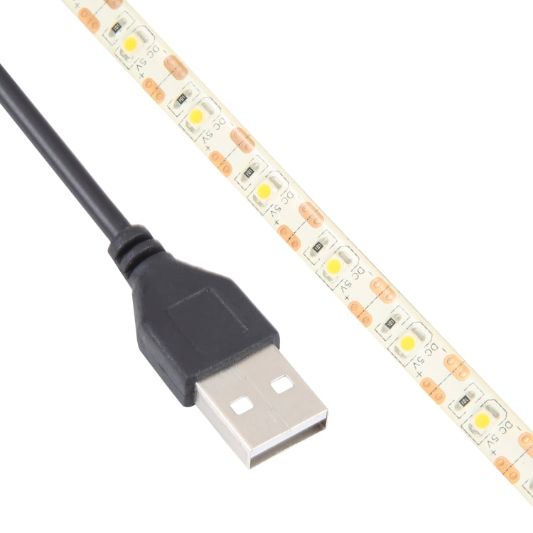 USB 2835 SMD LED Warm Light Water-resistant Epoxy Rope Light, DC 5V, Length: 50cm