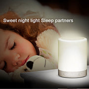 388 Atmosphere Light Music Table Lamp Multifunctional Wireless Bluetooth Speaker , with LED Light & Handle, Support AUX IN & Hands-free Answer & TF Card