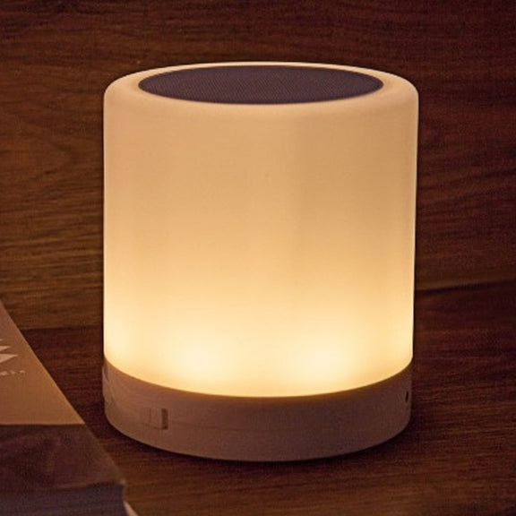 388 Atmosphere Light Music Table Lamp Multifunctional Wireless Bluetooth Speaker , with LED Light & Handle, Support AUX IN & Hands-free Answer & TF Card